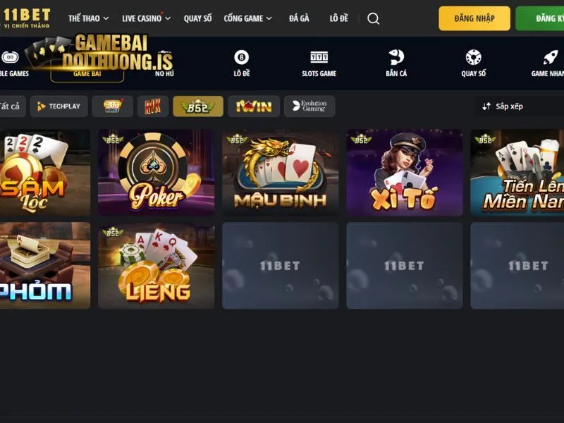 11bet có hệ thống nạp rút hiện đại bậc nhất