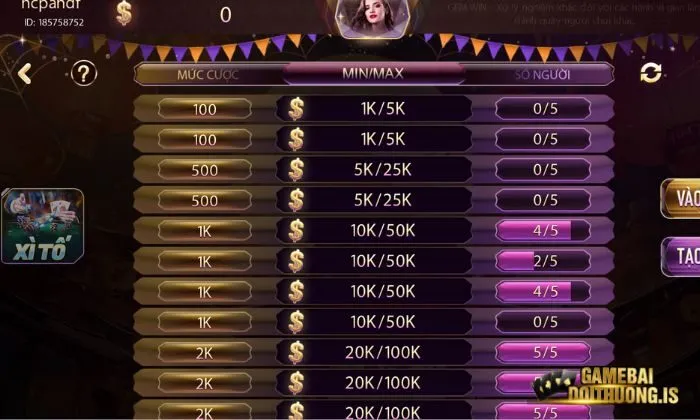 Luật chơi xì tố