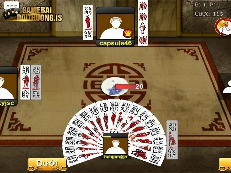 Cách tham gia các ván chơi đánh chắn 