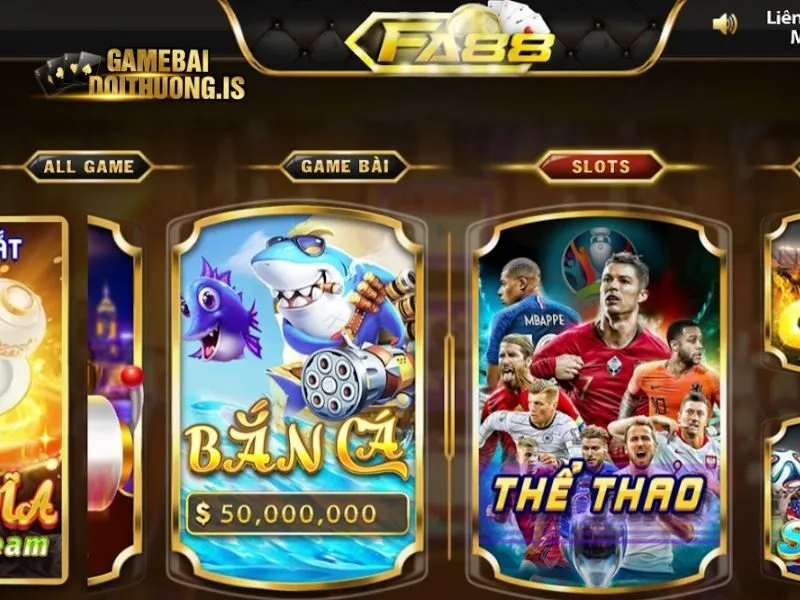 Bắn cá giải trí kết hợp kiếm thưởng cùng FA88