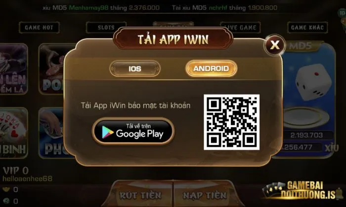 Chi tiết cách tải app để nhân vốn game bài đổi thưởng Iwinclub online