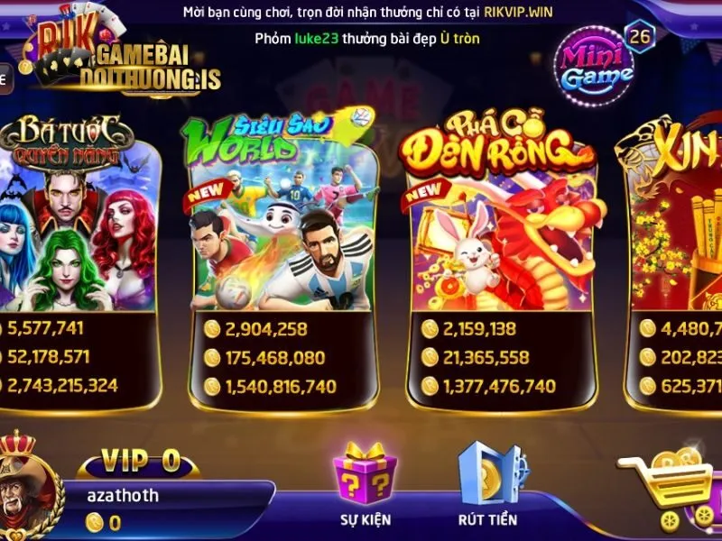 Game bài đổi thưởng RIKVIP phong cách hoàng gia