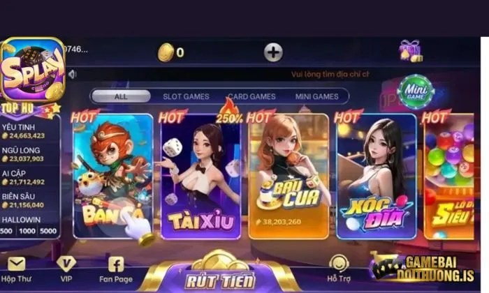 Giao diện game với thiết kế tinh tế, màu sắc hài hòa