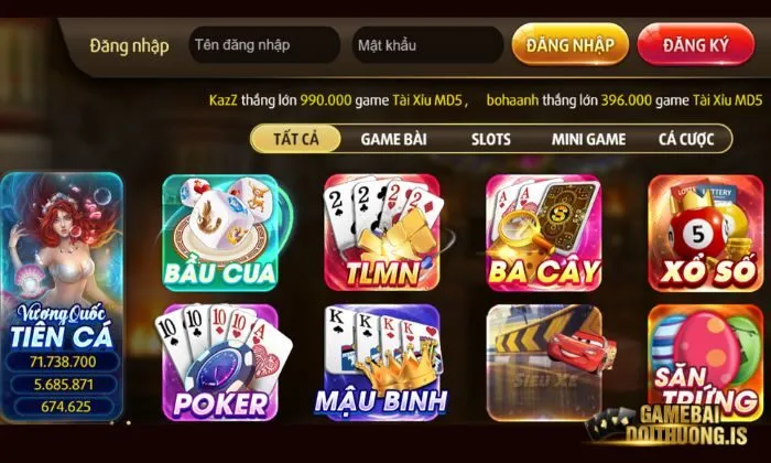 Nhấn chọn biểu tượng game yêu thích