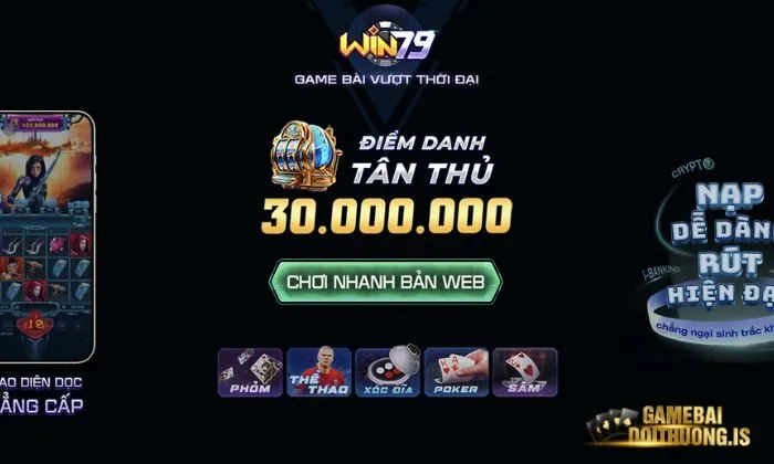 Game bài đổi thưởng Win79 với đa dạng thể loại game bài