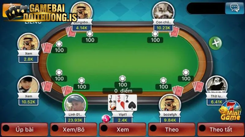 Các bước chơi game bài liêng online