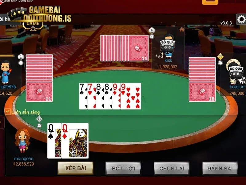 Luật chia bài câu cá 789Club cho người chơi 