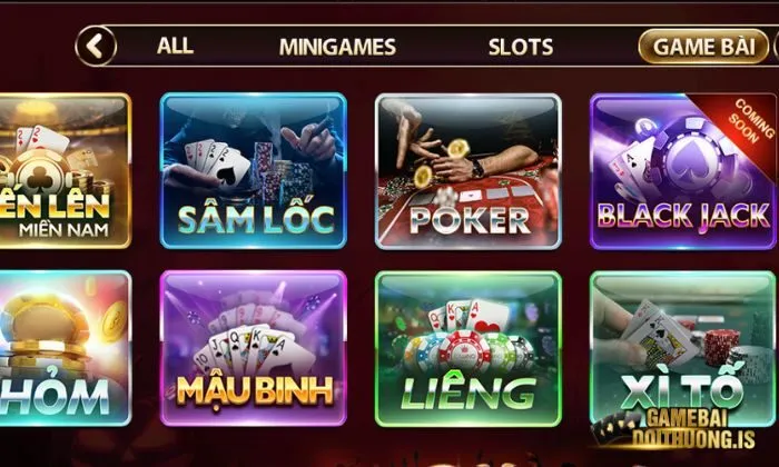 Chọn Mậu binh Sunwin trong danh mục game