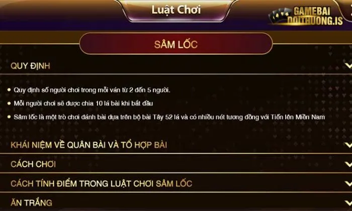 Luật chơi sâm lốc tại Zowin chi tiết nhất
