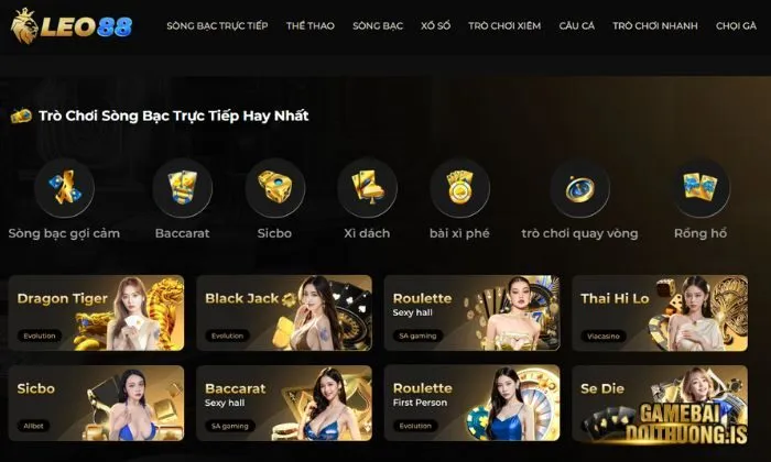 Blackjack đã trở thành một sản phẩm chủ lực tại Leo88