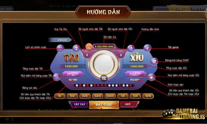Hướng dẫn chơi Tài xỉu tại Iwinclub