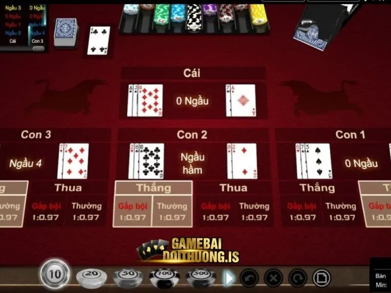 Thứ tự sắp xếp của các tụ bài trong game