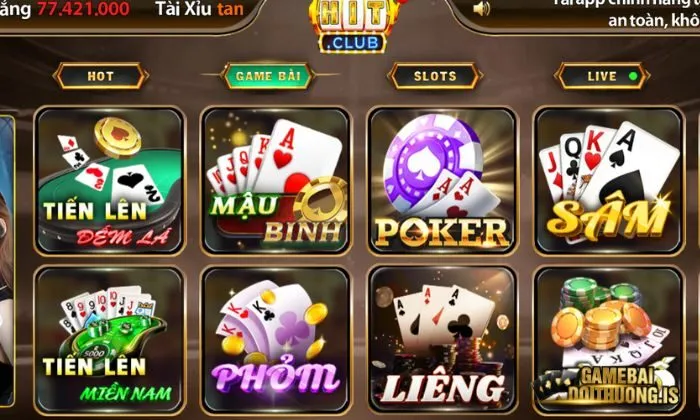 Cổng game bài đổi thưởng Hitclub chất lượng hàng đầu